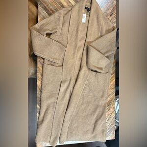 Banana Republic NWT Tan Knit Long Cardigan Duster SZ XS